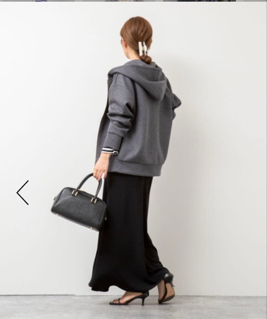 【ノーリーズ】ウォッシャブルOversized ZIPフーディー
