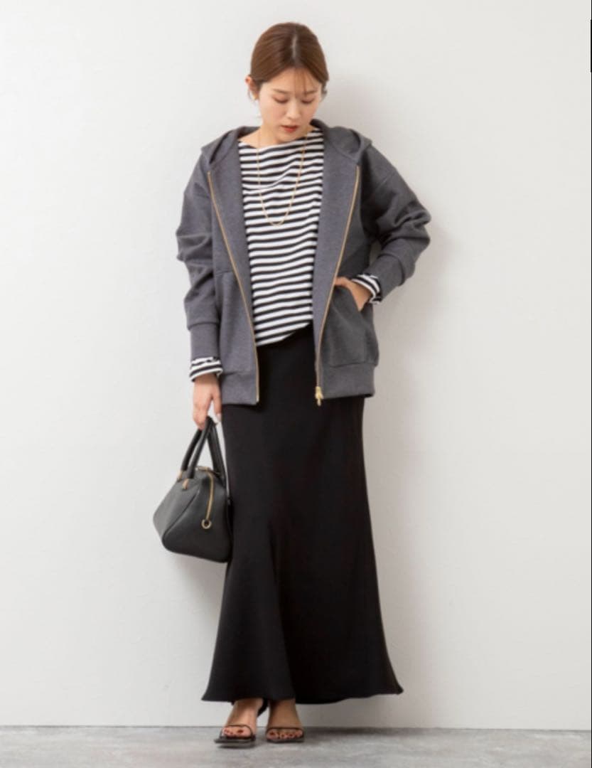 【ノーリーズ】ウォッシャブルOversized ZIPフーディー