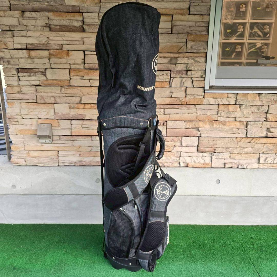 EVISU GOLF デニムキャディーバッグ8分割モデル スタンド機能付き