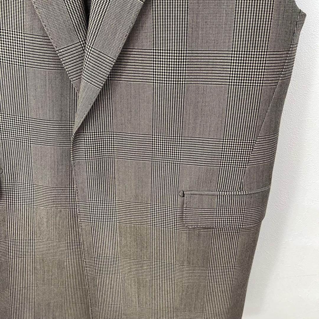 【未使用級】22AW DRAWER ドゥロワー グレンチェック柄 ジレ ベスト