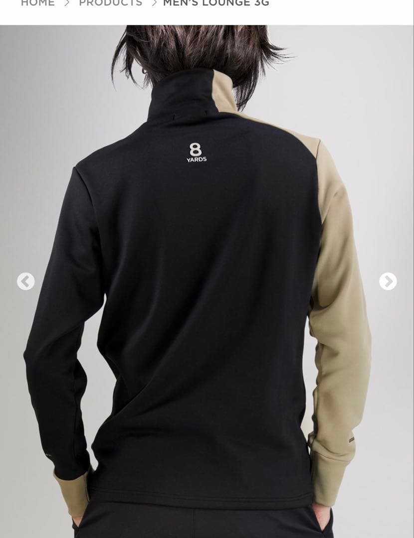 ハチヤーズ　モックネック　Lサイズ　クロ