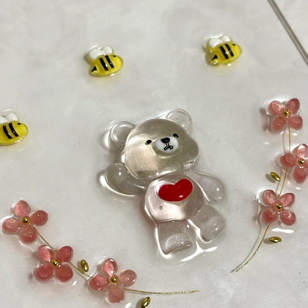 ✨りおん✨ A6 アクリルレジンバインダー　リング付き　韓国　貯金