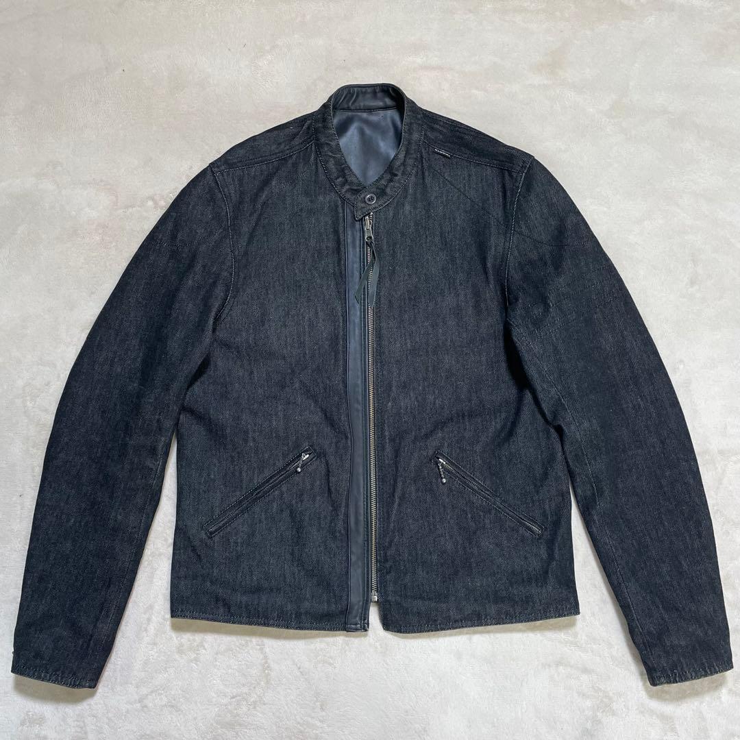 KADOYA×ハーレーダビットソン　リバシーブル　レザー　デニム　ジャケットXL