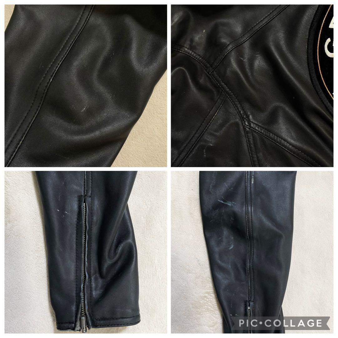 KADOYA×ハーレーダビットソン　リバシーブル　レザー　デニム　ジャケットXL