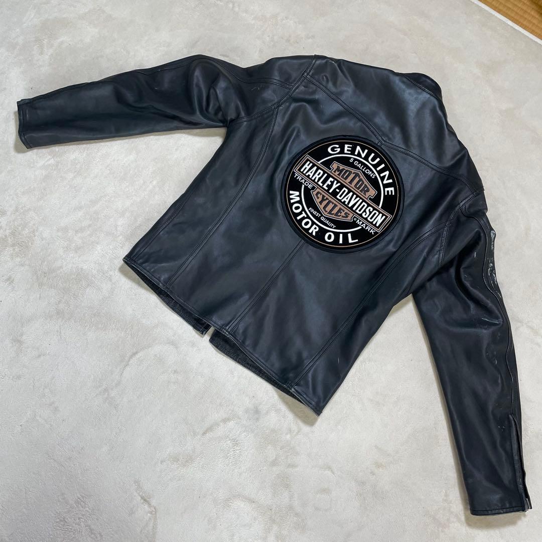 KADOYA×ハーレーダビットソン　リバシーブル　レザー　デニム　ジャケットXL