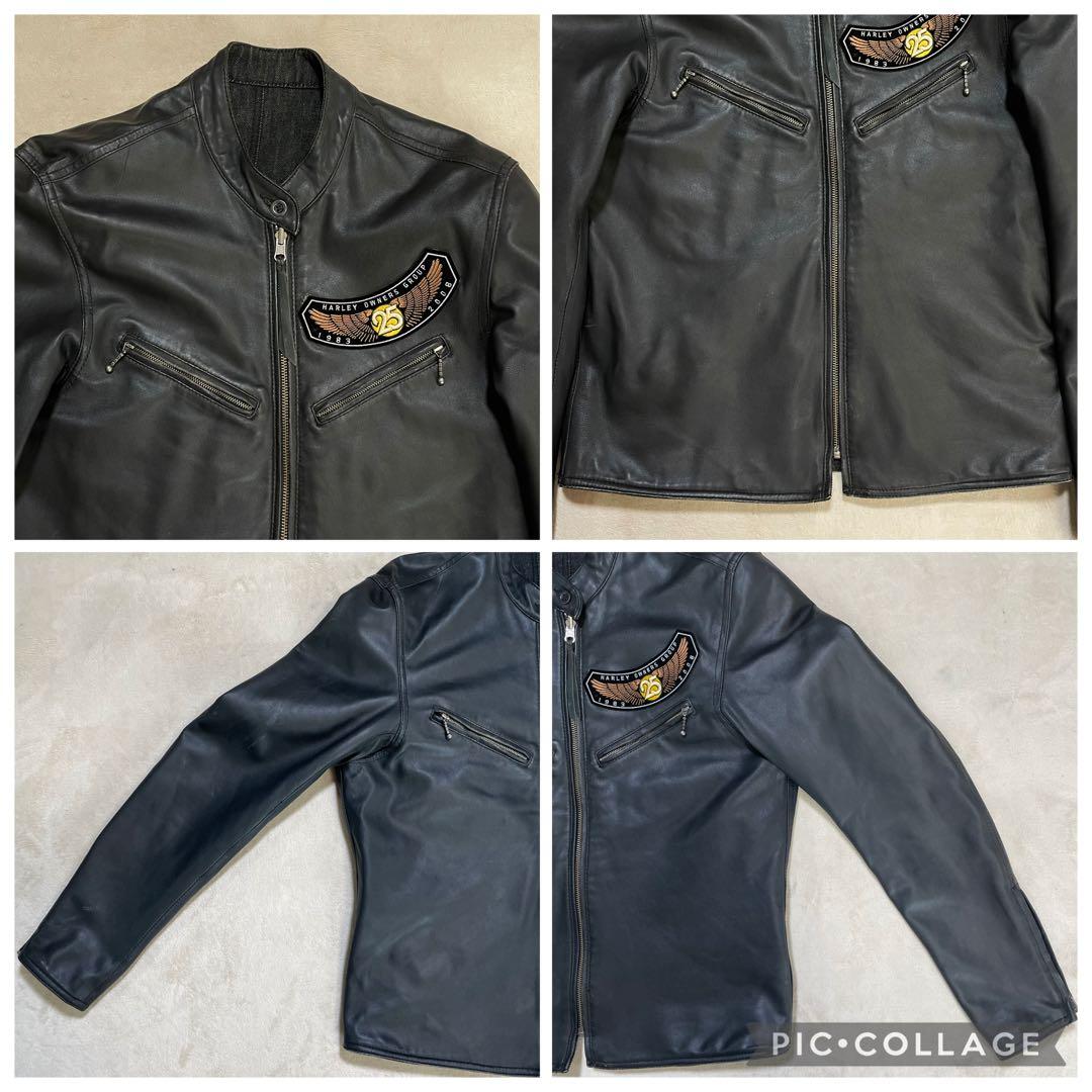 KADOYA×ハーレーダビットソン　リバシーブル　レザー　デニム　ジャケットXL