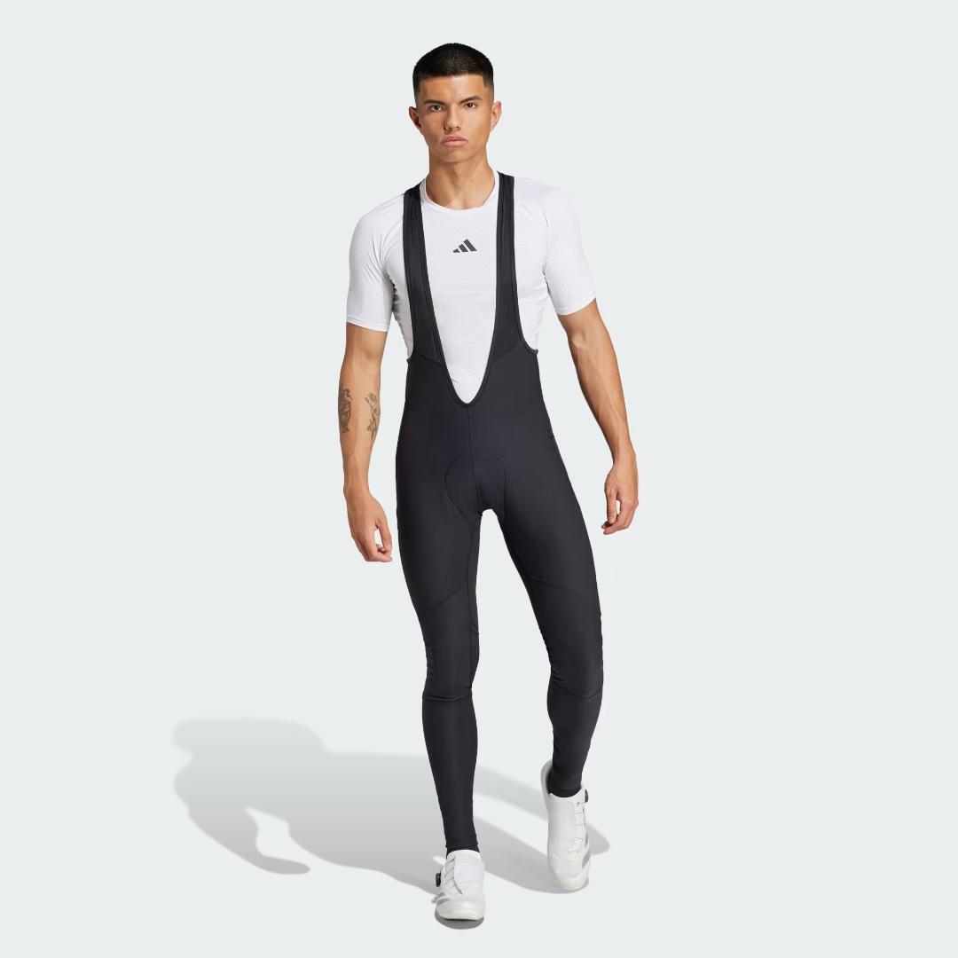 新品 adidas ウィンターエッセンシャルズ パデッド サイクリングビブタイツ