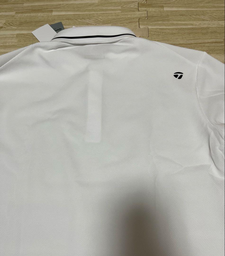 新品　TaylorMadeテーラーメイド　長袖ポロシャツ　ホワイト　ゴルフウェア