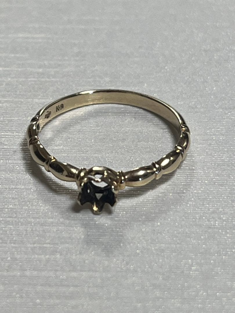 リ*リ様 【ジャンク品】k9 リング　ジュエリーマキ　石取れ
