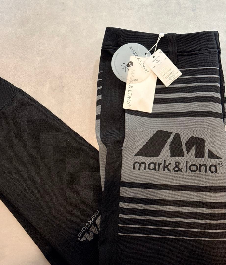 新品★ MARK&LONA ニットリブ ジョガーパンツ マーク＆ロナ スウェット