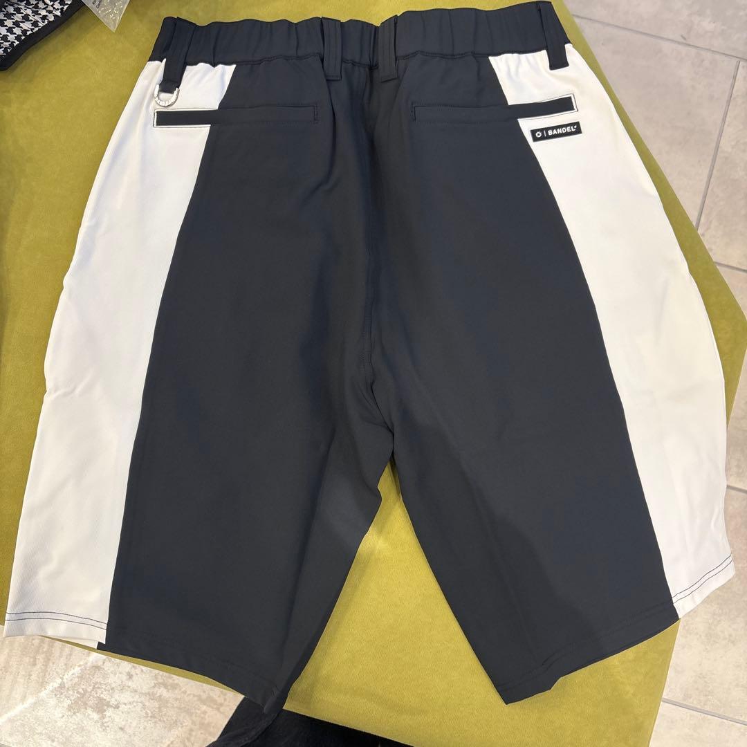 バンデル ハーフパンツ XL ブラック×ホワイト