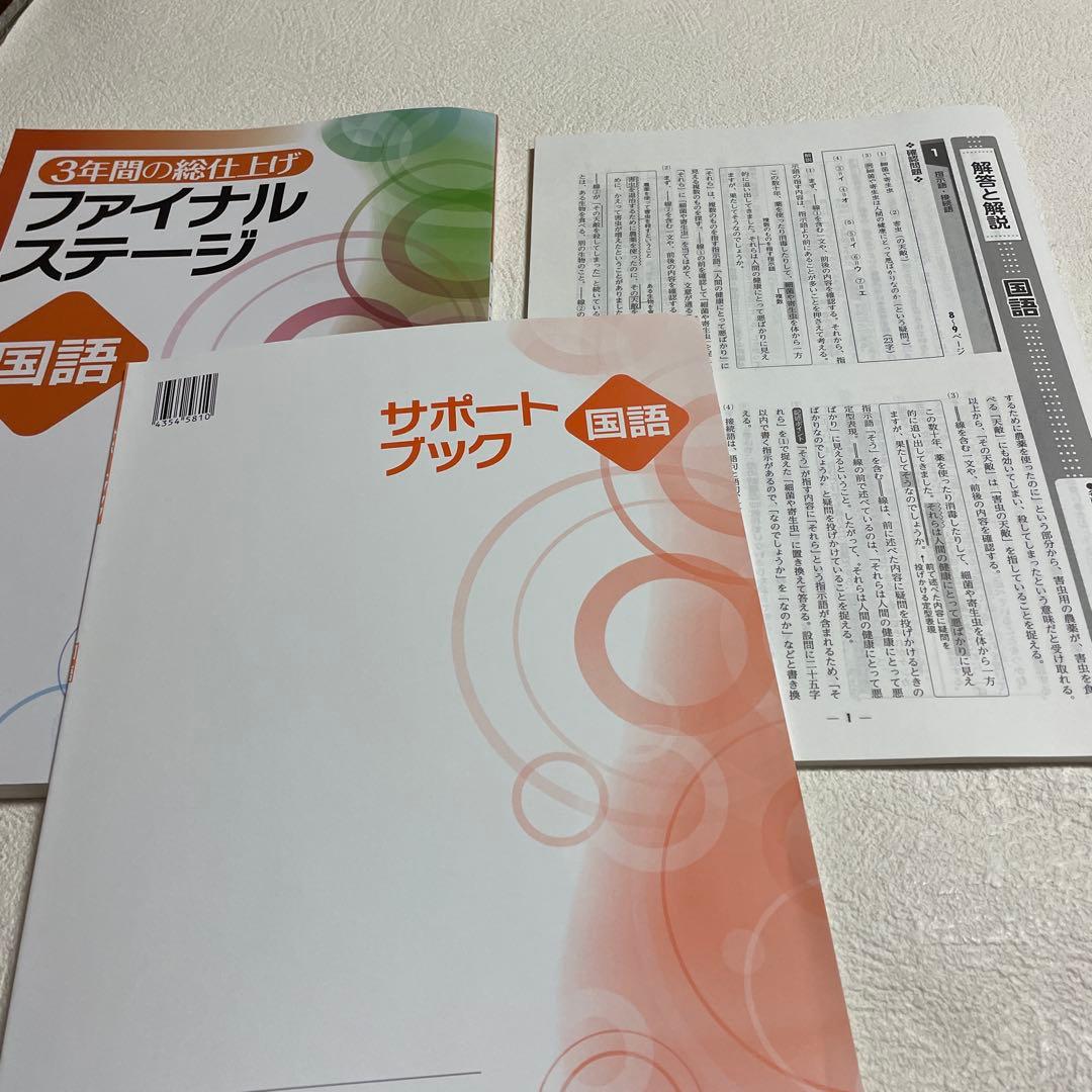 ❤️❤️中学3年間の総仕上げファイナルステージ❤️❤️英語、理科、社会、数学、国語❤️五冊