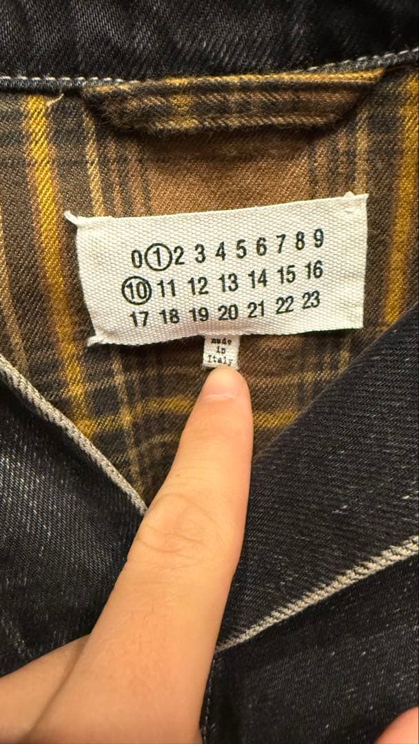 maisonmargiela メゾンマルジェラ　ペイントデニムシャツジャケット