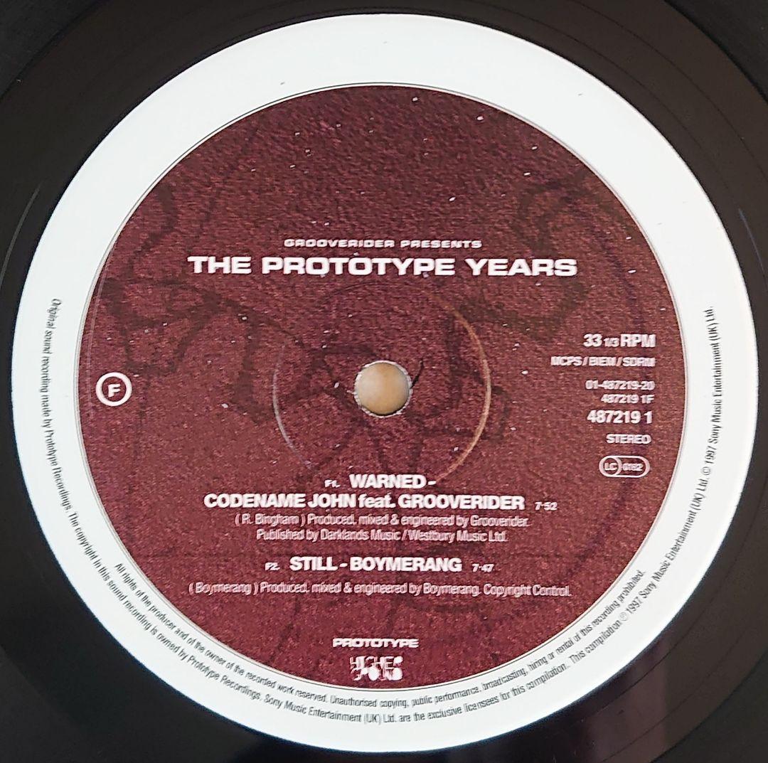 オリジナル3LP/The Prototype Years/Grooverider