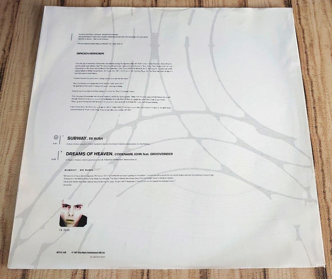 オリジナル3LP/The Prototype Years/Grooverider