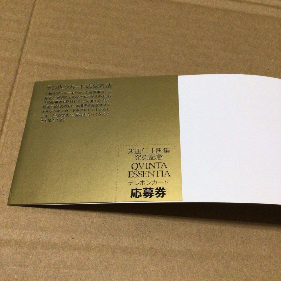 Qvinta essentia 米田仁士画集　初版　帯、ハガキ付き　比較的美品