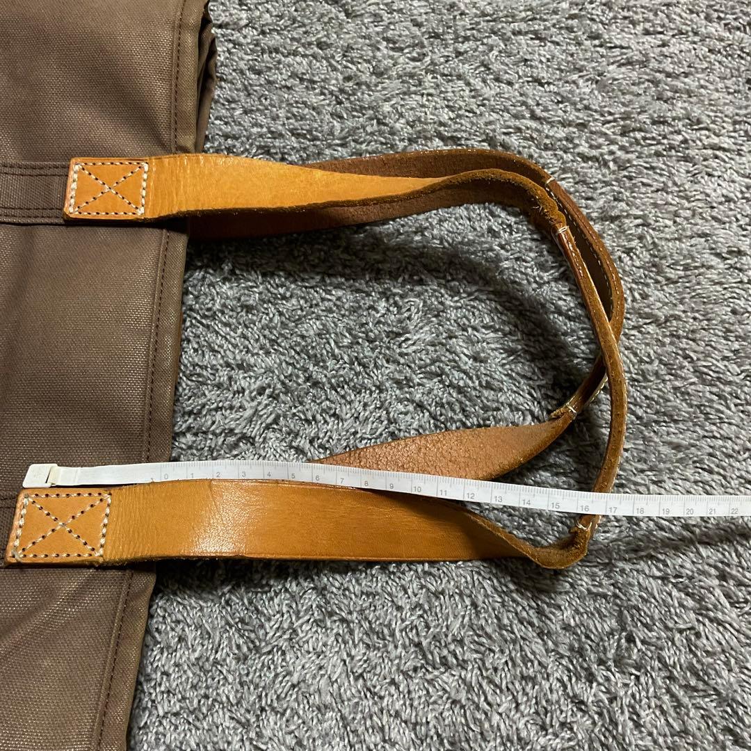 PORTER 吉田カバン　コットンキャンバス　ブラウン トートバッグ