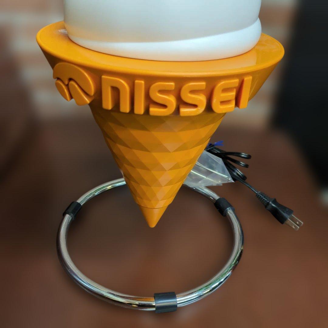 レア？NISSEI 日世 ソフトクリーム型ランプ LED電球交換済 非売品？