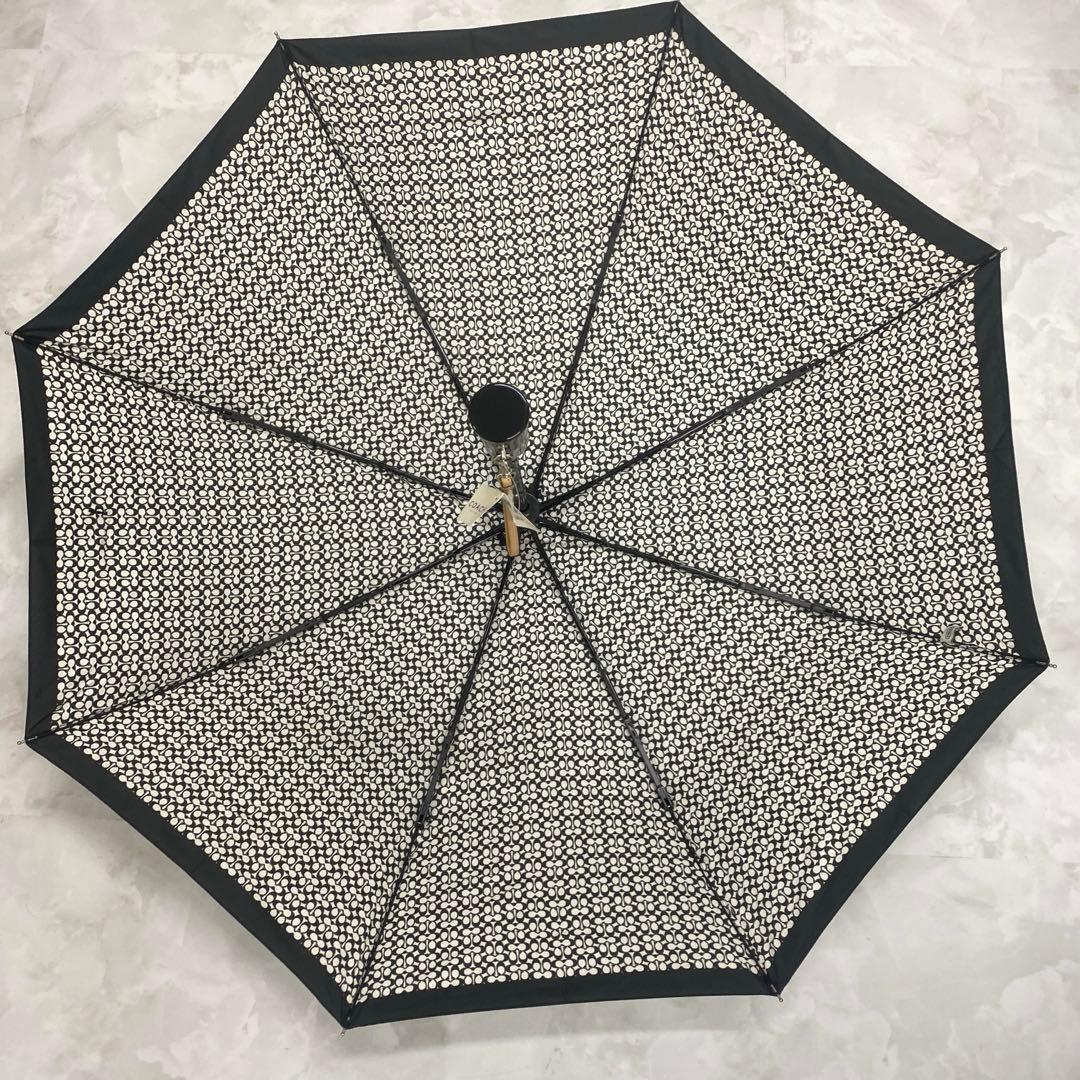 新品✨COACH コーチ 折り畳み傘 シグネチャー 雨傘　ブラック　上品