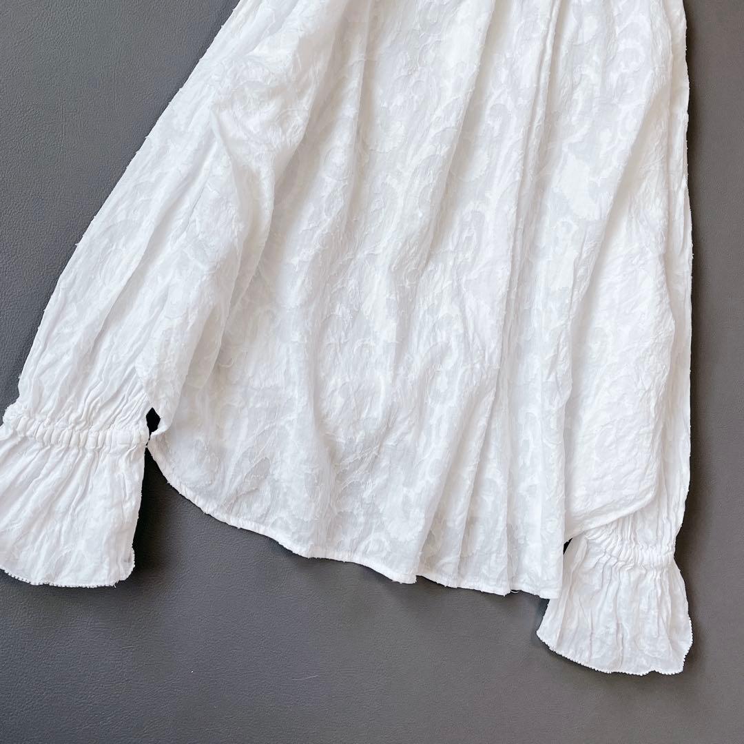 25SS 完売品 美品　Spick and Span コットンジャガードブラウス