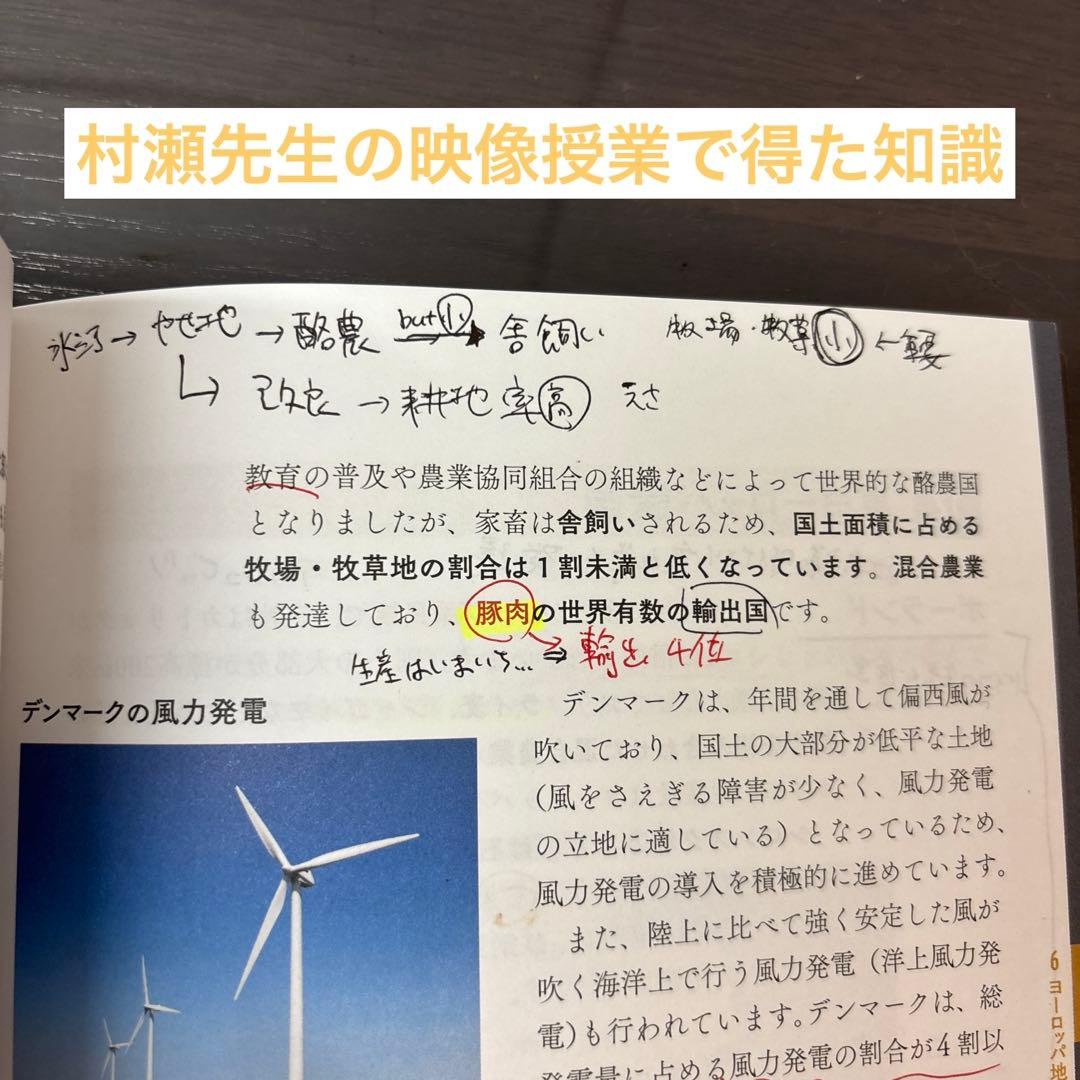 村瀬のゼロからわかる地理B 2点セット&地理データファイル2023