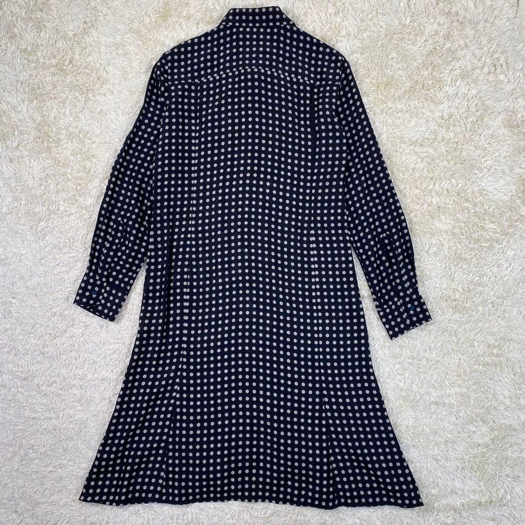 【美品】MaxMara　銀タグ　シルクワンピース　花柄　マキシ丈　40