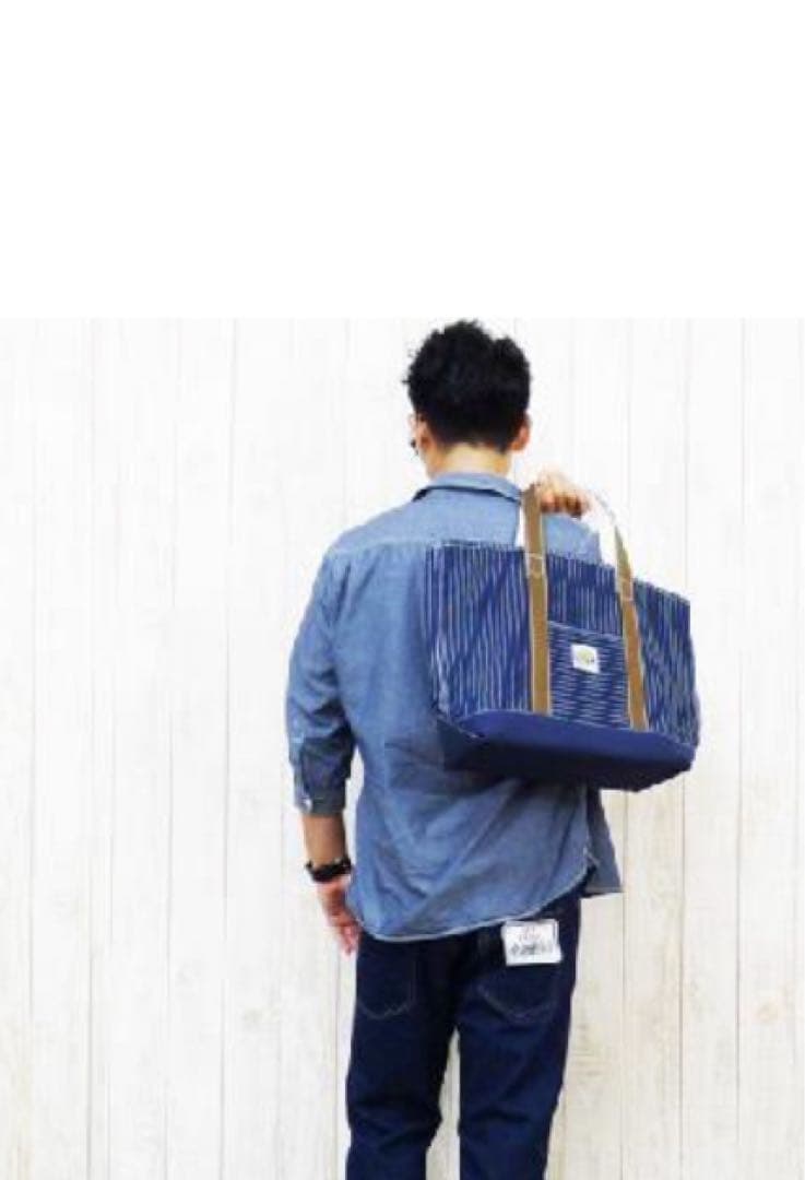 Pherrow's キャンバス トート バッグ ヒッコリー