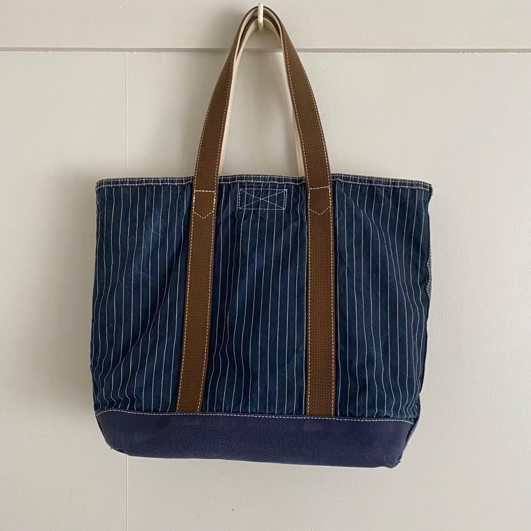 Pherrow's キャンバス トート バッグ ヒッコリー