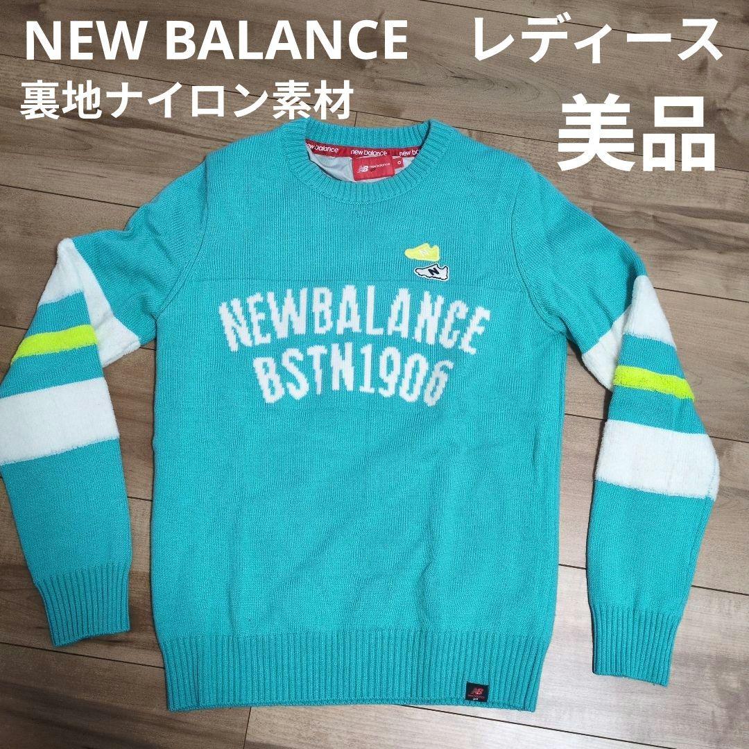NEW BALANCE ニットセーター ターコイズゴルフ　レディース