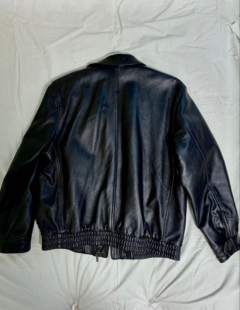 Journal Standard ラム ダッドレザージャケット L Black