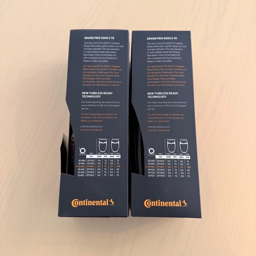 Continental Grand Prix 5000 S TR 25C 2本