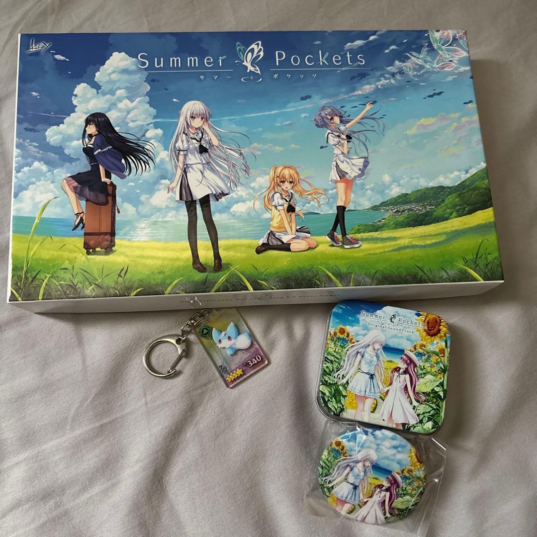 Summer Pockets PCゲーム +ストラップ缶バッジ付き