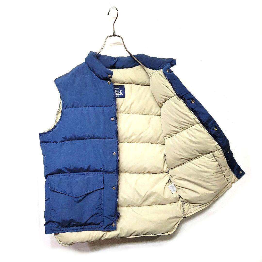 希少 90's USA製 vintage Woolrich ダウンベスト 紺
