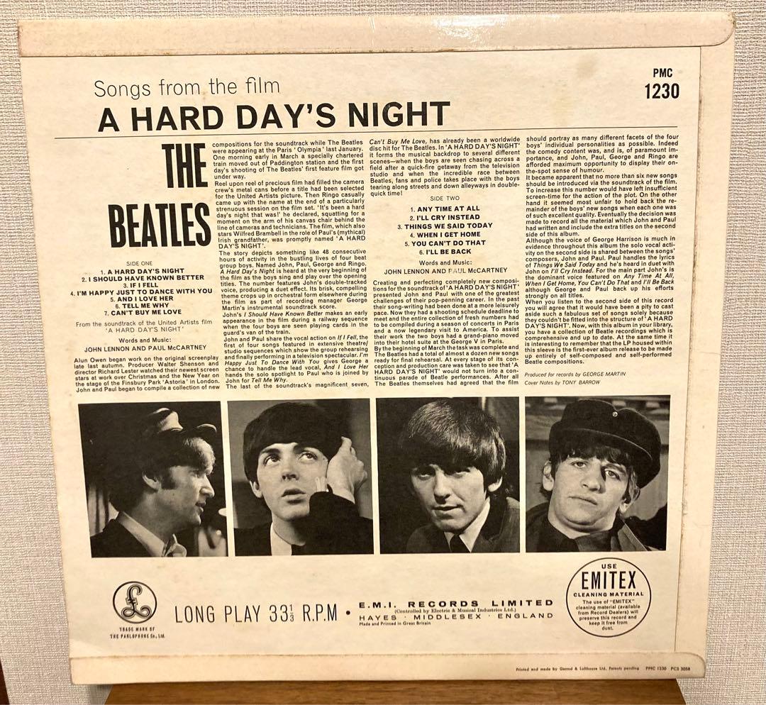超初期盤 ビートルズ a hard day's night LPレコード
