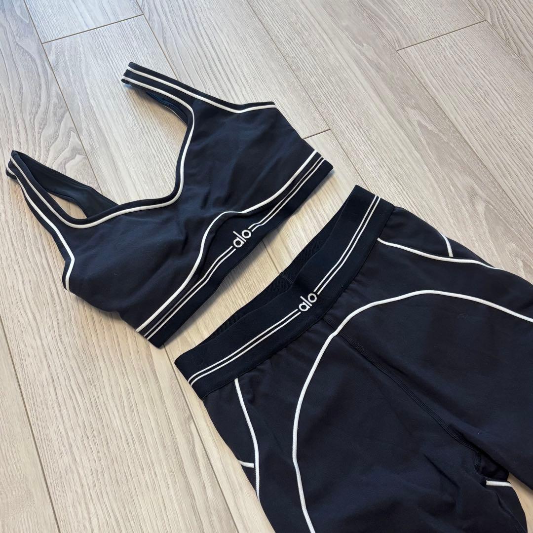 alo ☽ airbrush heart throb bra 【Sサイズ】