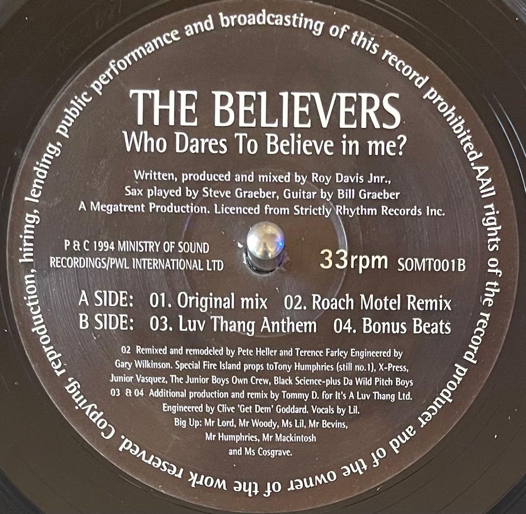 洋楽 The Believers/Who Dares To Believe In Me