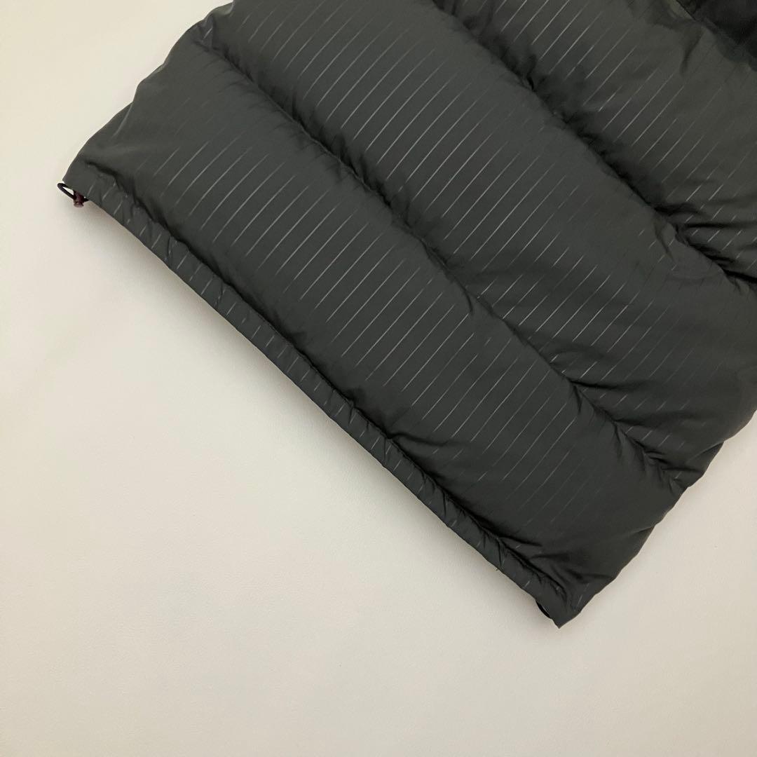 ✨洗える　 L〜XL✨ STUSSY ダウンベスト　ストライプ　光沢　バイカラー