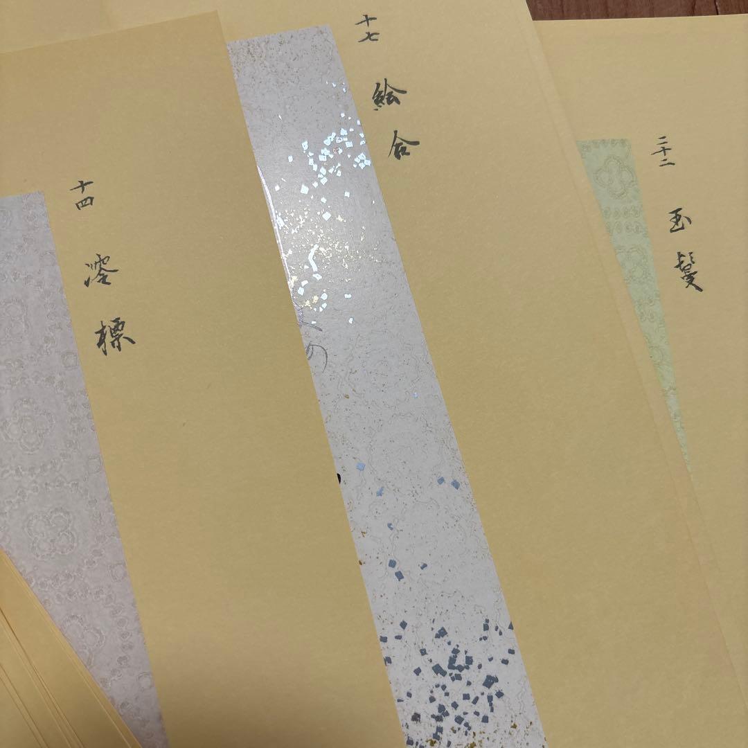 【美品】有職源氏鑑　桑田笹舟　源氏鑑　図版54枚揃　書道　大型本