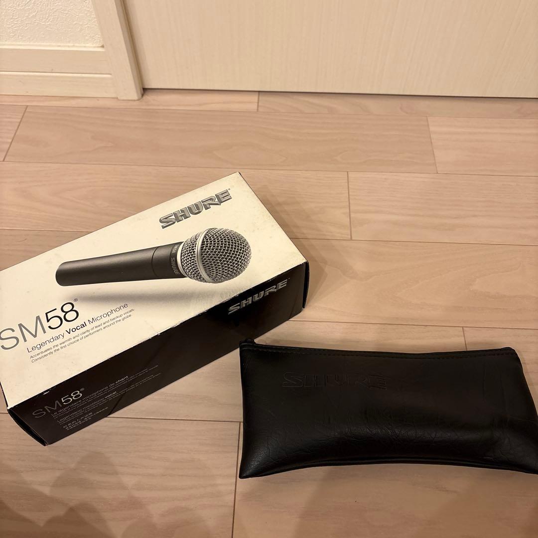 【正規品】①SHURE SM58 ダイナミックマイク｜動作良好