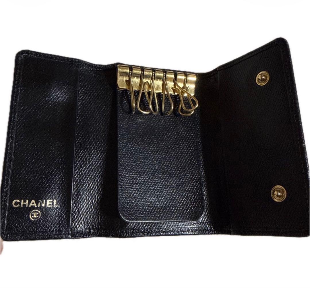 ⭐️お値下げ可⭐️CHANEL ブラック キーケース　ココボタン　６連