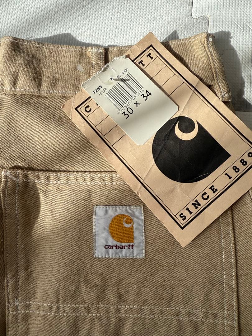 90s Carhartt デッドストック シングルニー 30×34 USA製
