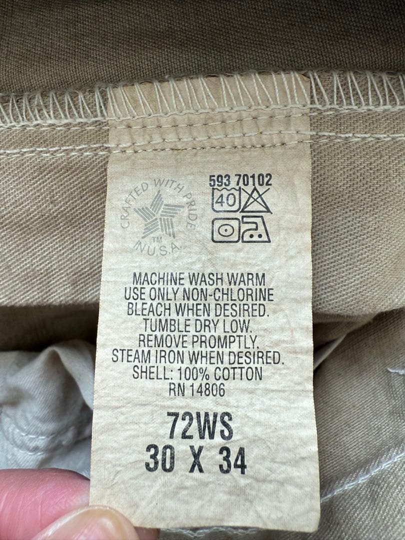 90s Carhartt デッドストック シングルニー 30×34 USA製