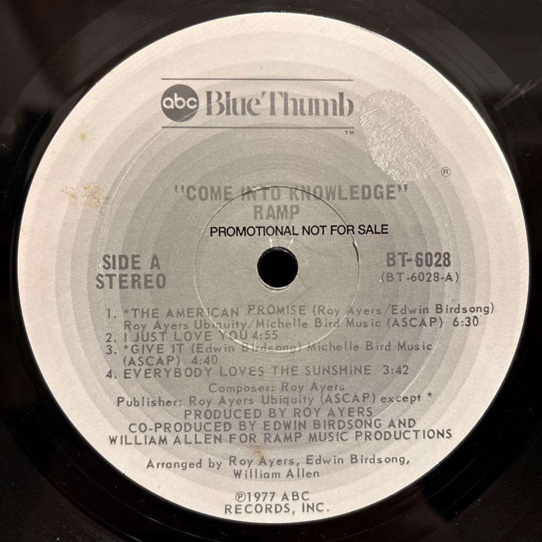 Ramp Come Into Knowledge レコード LP ロイ・エアーズ
