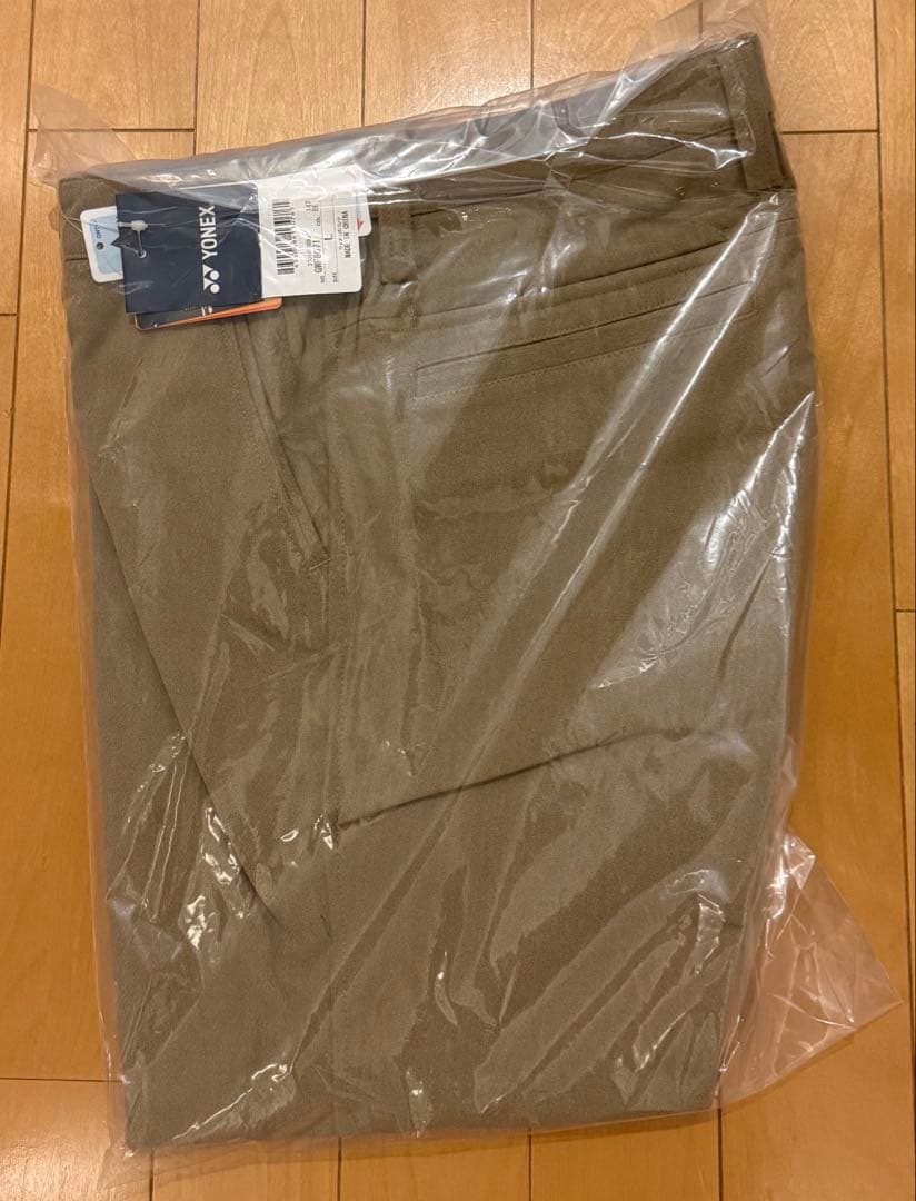 YONEX ゴルフパンツ ベージュ L 裏起毛 ストレッチ チノパン 新品未使用