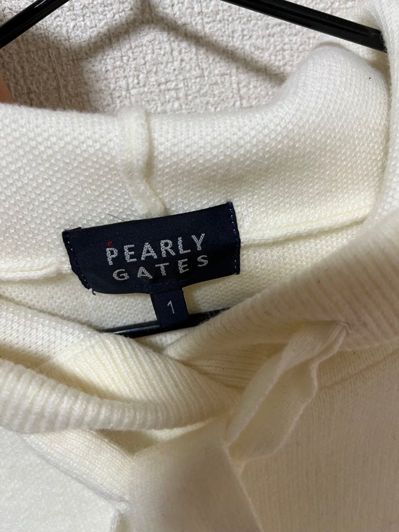 PEARLY GATES フード付きセーター ホワイト