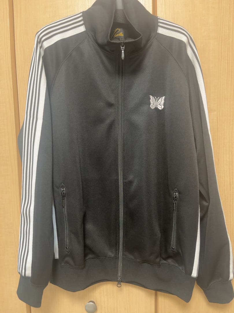 needles 別注poly smooth track jacket black