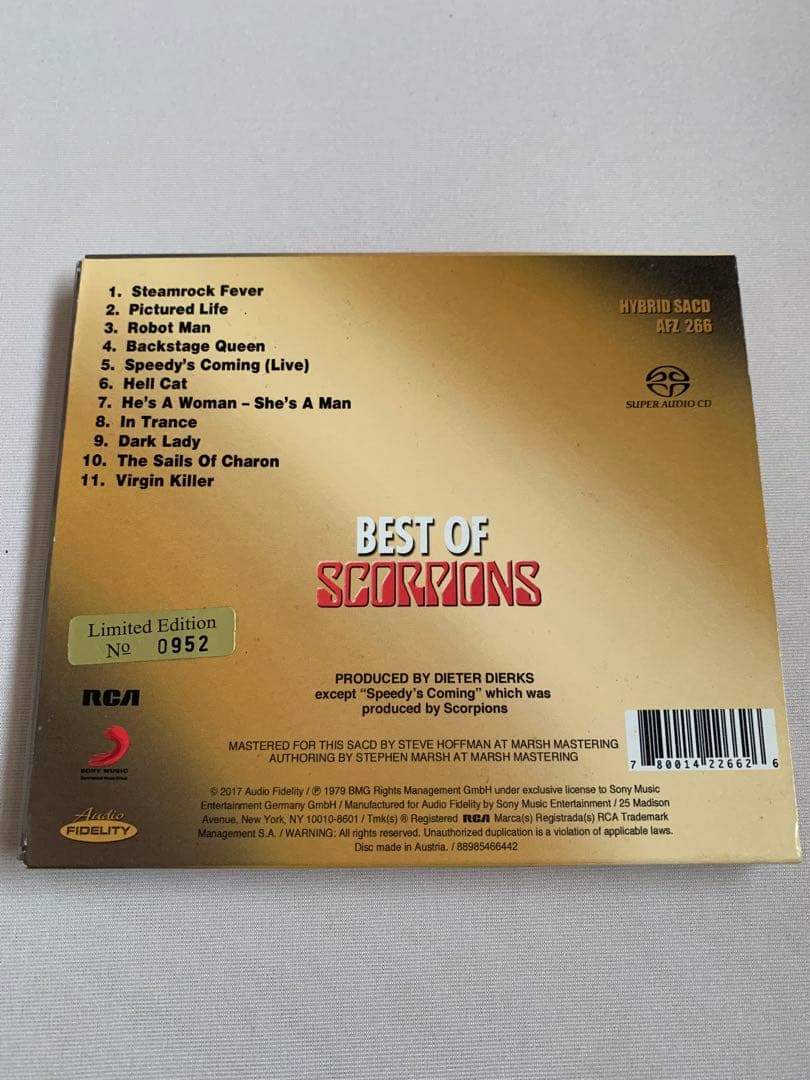 スコーピオンズ「BEST OF SCORPIONS」