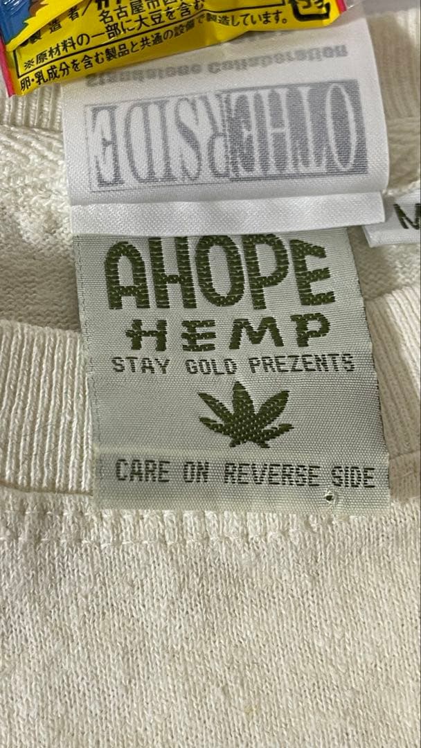 雷魚　アザーサイド　Tシャツ　HEMP size M