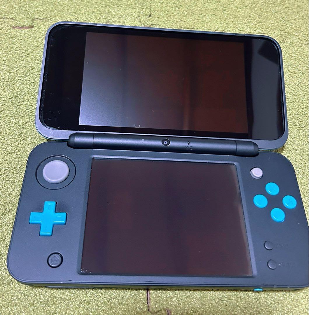 極美品Newニンテンドー2DSLL JAN-001 ターコイズ ブラック 本体