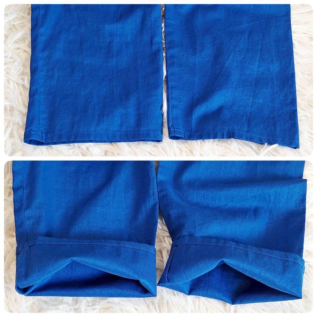 A1977【美品】MERLETTE マーレット ティアードブラウス 青 S